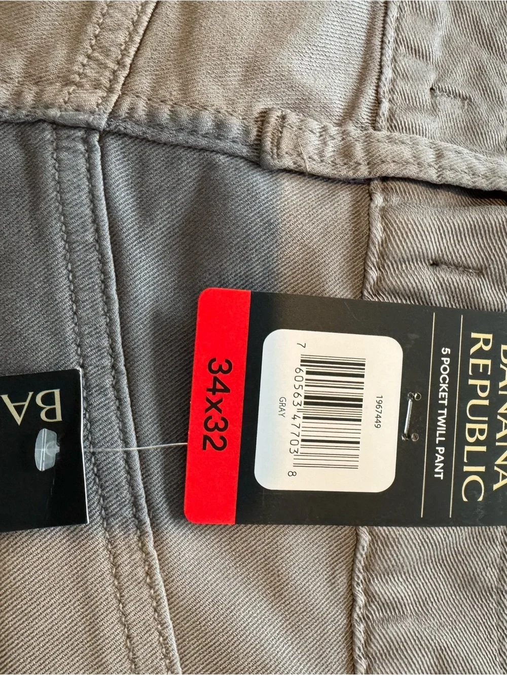 Banana Republic Slim Straight Jeans in Charcoal Gray